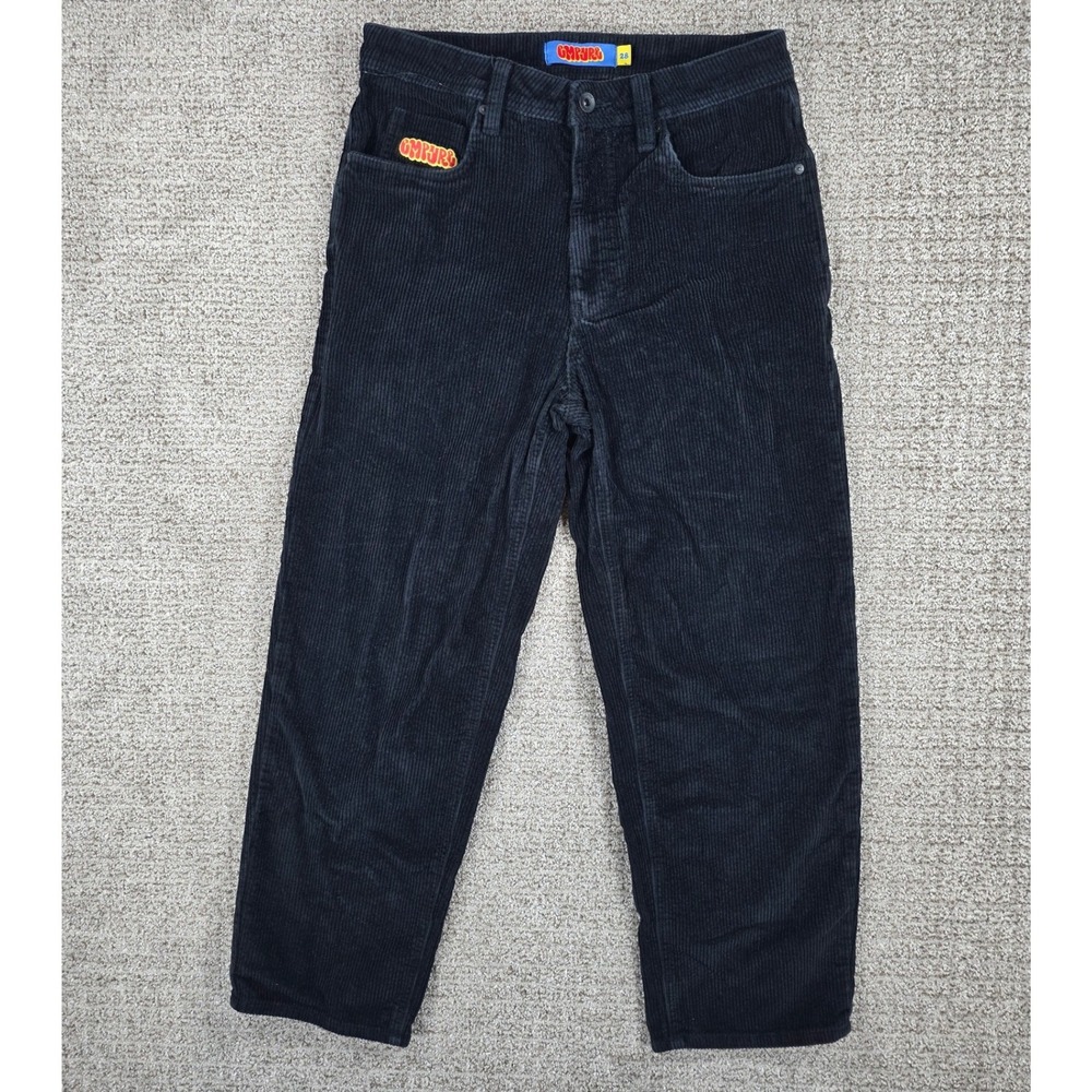 Empyre Loose Fit Black Corduroy Pants Mens Size 28x26 Skateboarding Streetwear